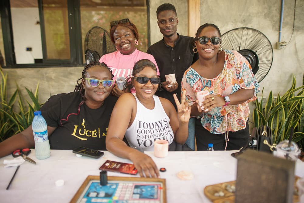 Makers at a workshop