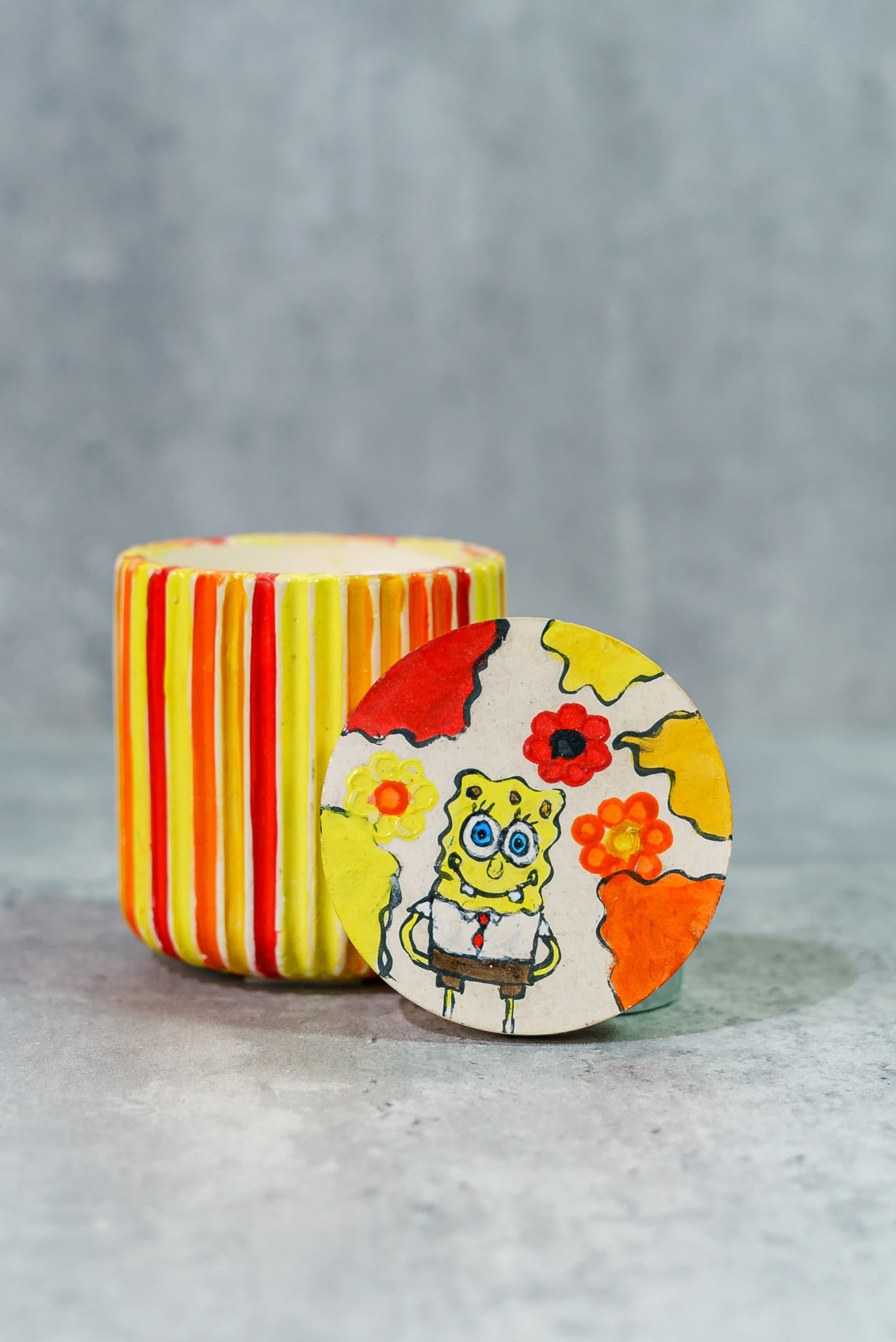 Sunny Sponge Candle Jar