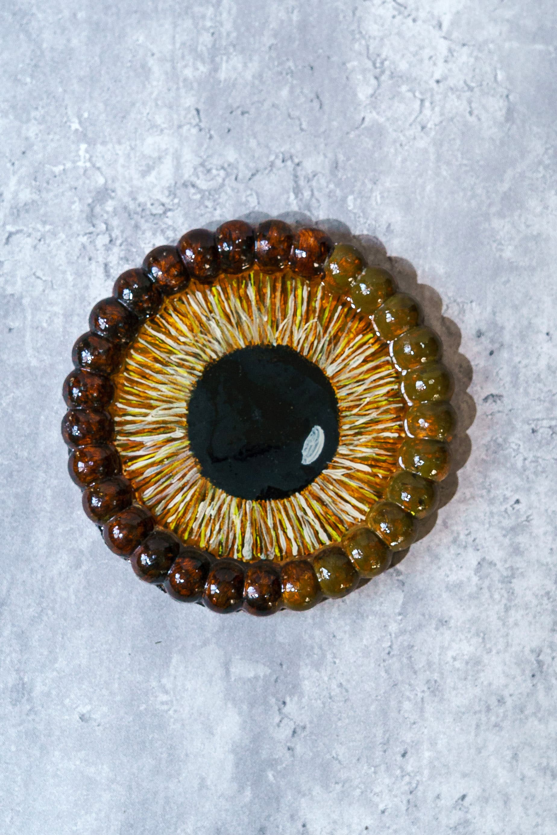 Amber Iris Tray