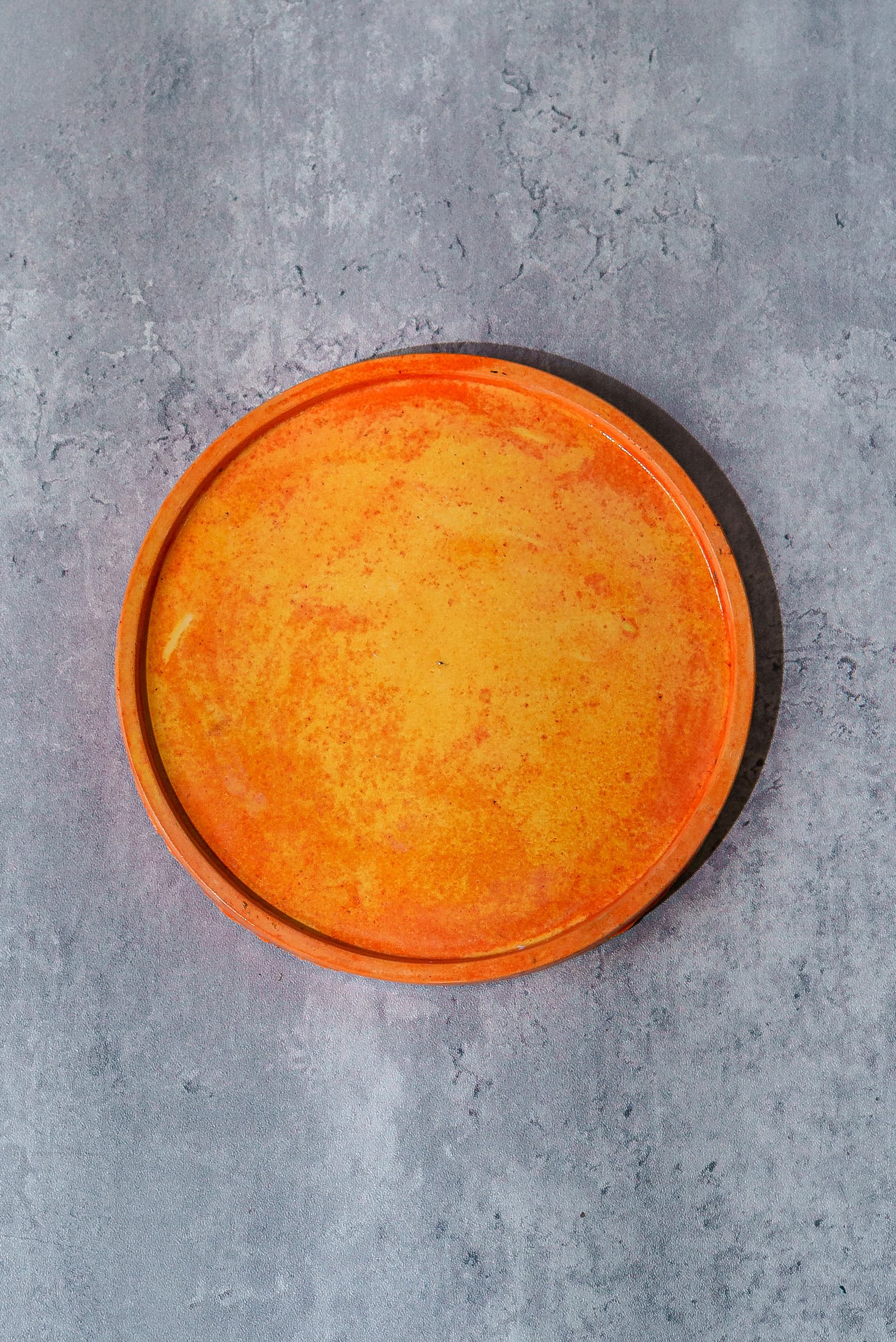 Clementine — Orange Round Tray
