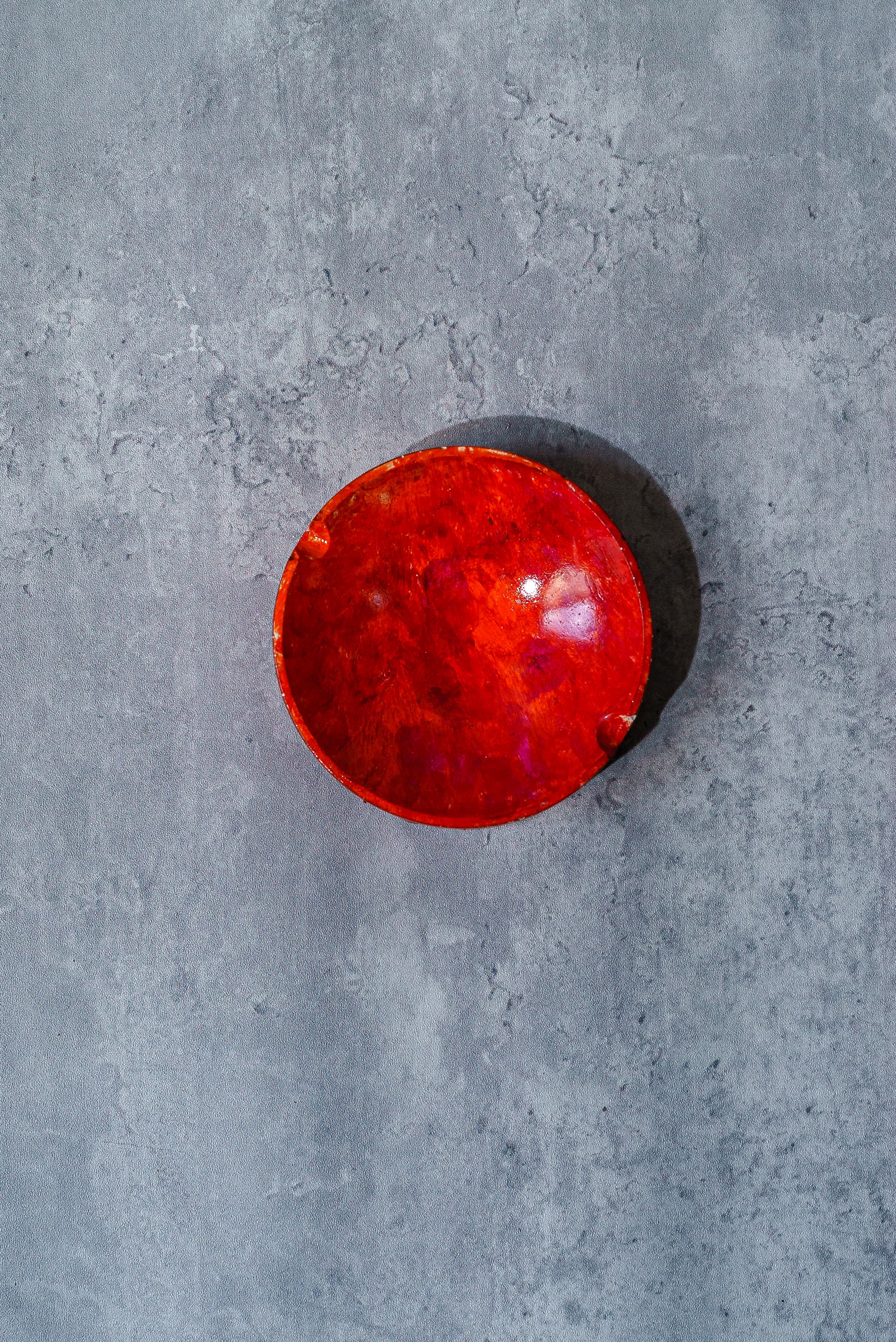 Fiery Orange Ashtray & Jewellery Dish