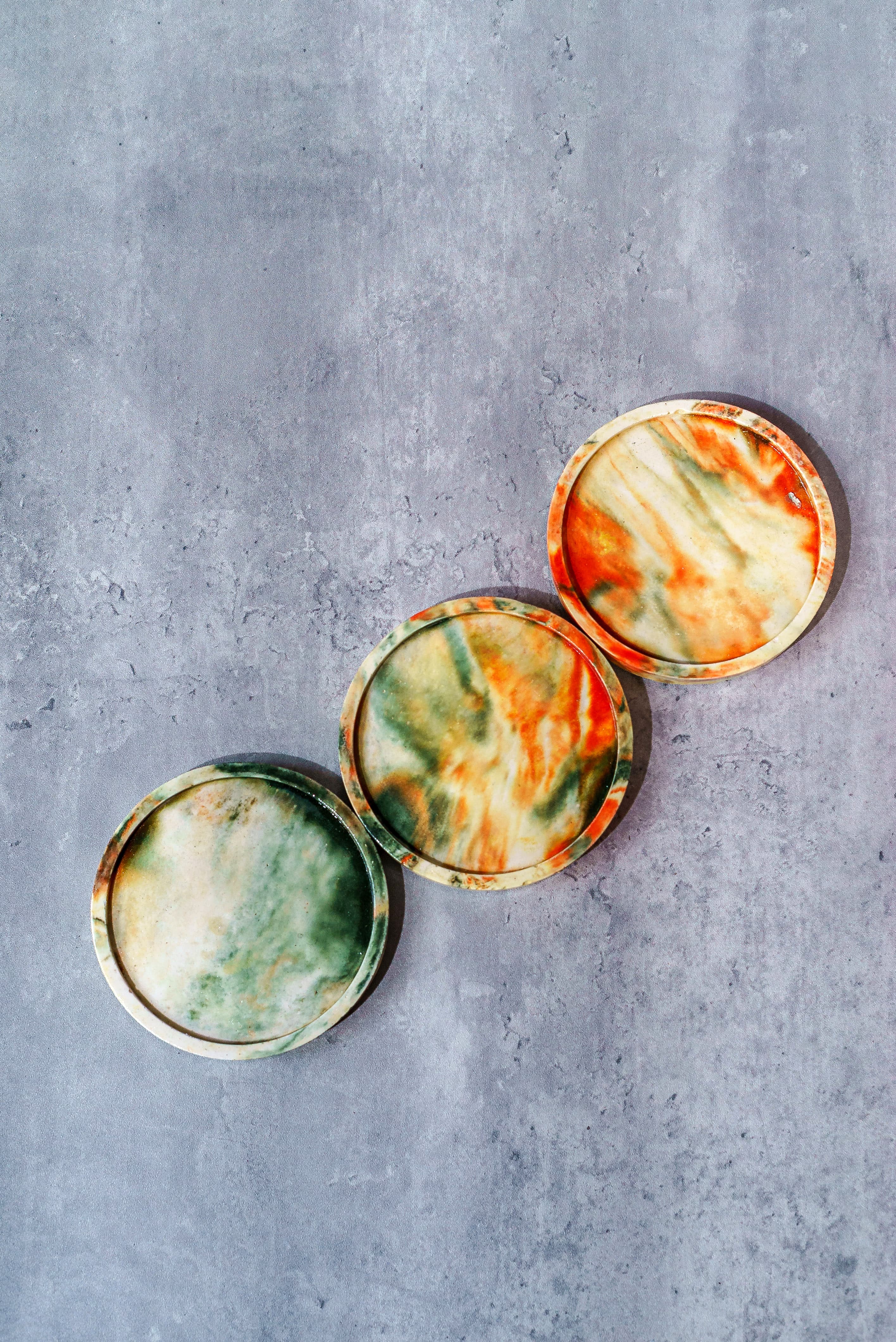 Terracotta Grove Coasters, Set of 3