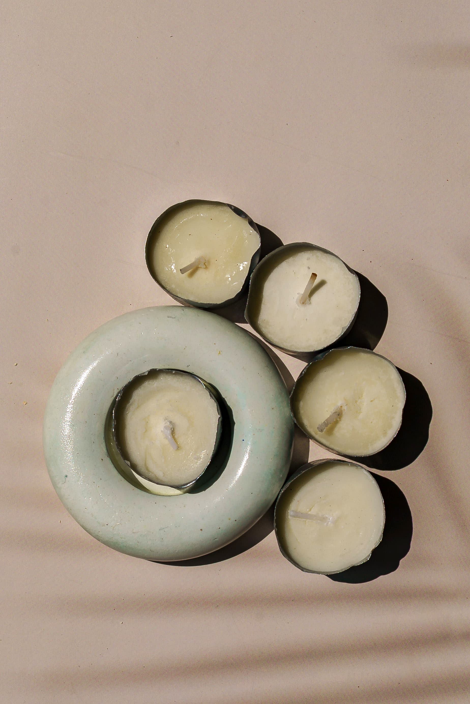 Sea Glass Tealight Set